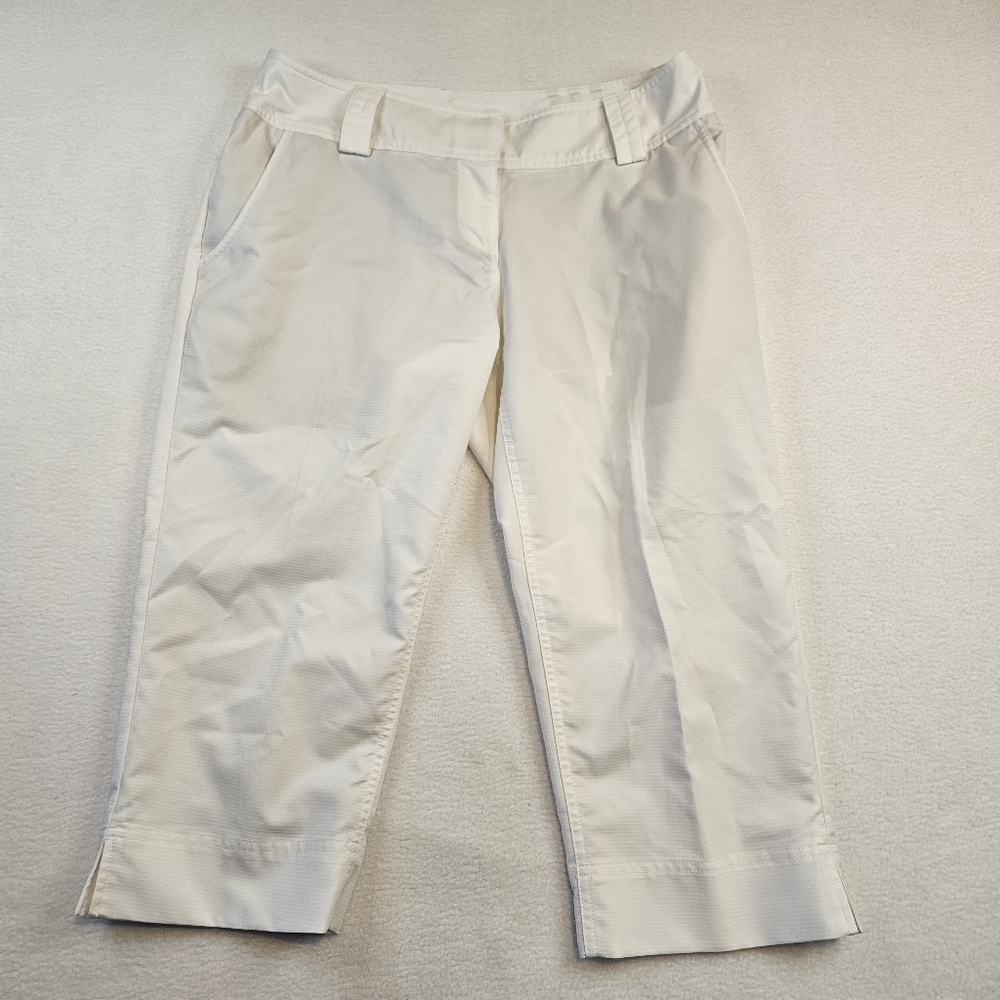 Adidas Womans Golf Cropped Pants ClimaCool Size 6